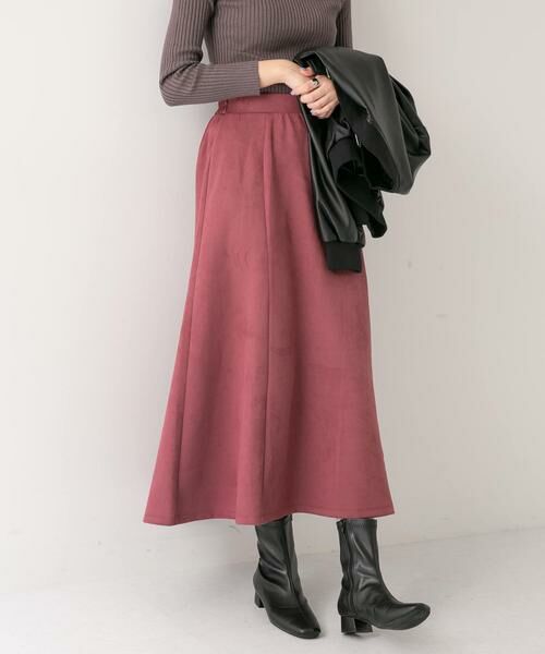URBAN RESEARCH ITEMS / アーバンリサーチ アイテムズ スカート | フェイクスエードタックフレアスカート | 詳細15