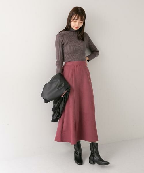 URBAN RESEARCH ITEMS / アーバンリサーチ アイテムズ スカート | フェイクスエードタックフレアスカート | 詳細17