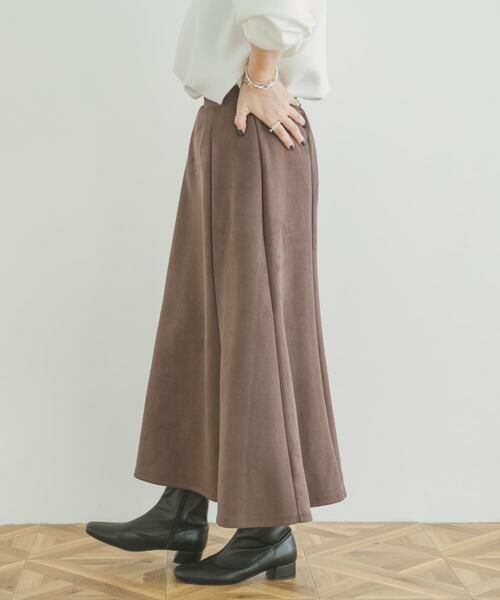 URBAN RESEARCH ITEMS / アーバンリサーチ アイテムズ スカート | フェイクスエードタックフレアスカート | 詳細22