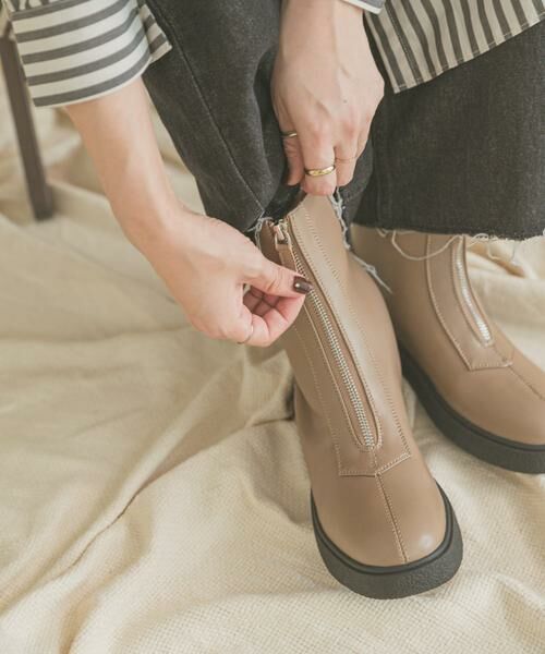 URBAN RESEARCH ITEMS / アーバンリサーチ アイテムズ ブーツ（ショート丈） | フロントジップブーツ | 詳細1