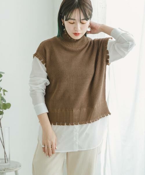 URBAN RESEARCH ITEMS / アーバンリサーチ アイテムズ ニット・セーター | ニットベストドッキングプルオーバー | 詳細3