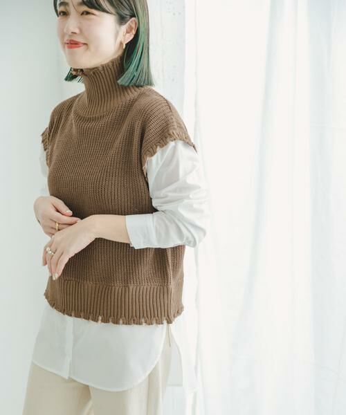 URBAN RESEARCH ITEMS / アーバンリサーチ アイテムズ ニット・セーター | ニットベストドッキングプルオーバー | 詳細4