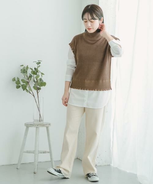 URBAN RESEARCH ITEMS / アーバンリサーチ アイテムズ ニット・セーター | ニットベストドッキングプルオーバー | 詳細6