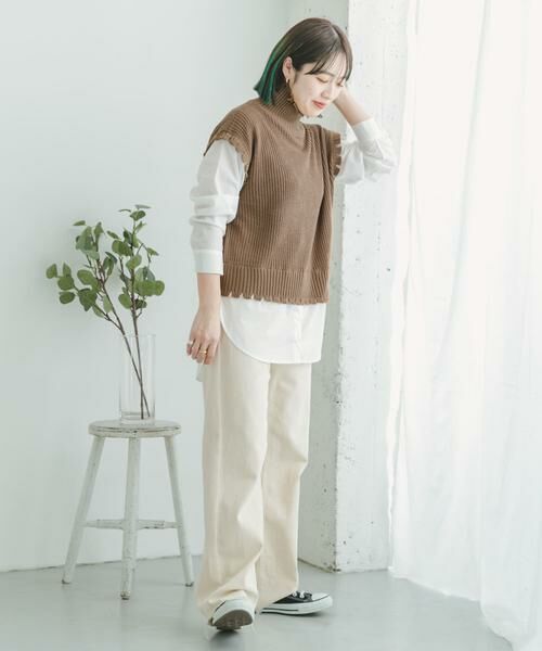 URBAN RESEARCH ITEMS / アーバンリサーチ アイテムズ ニット・セーター | ニットベストドッキングプルオーバー | 詳細7