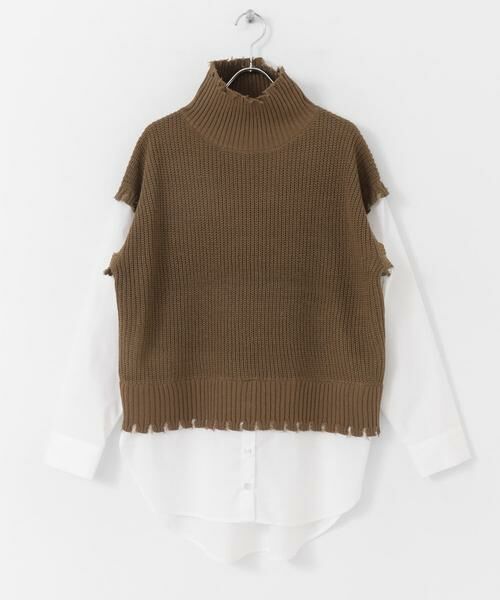 URBAN RESEARCH ITEMS / アーバンリサーチ アイテムズ ニット・セーター | ニットベストドッキングプルオーバー | 詳細8