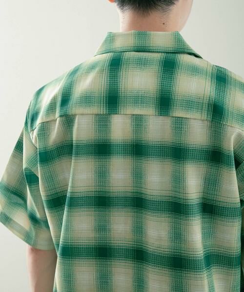 URBAN RESEARCH ITEMS / アーバンリサーチ アイテムズ シャツ・ブラウス | ライトシアーチェック オープンカラー半袖シャツ | 詳細13