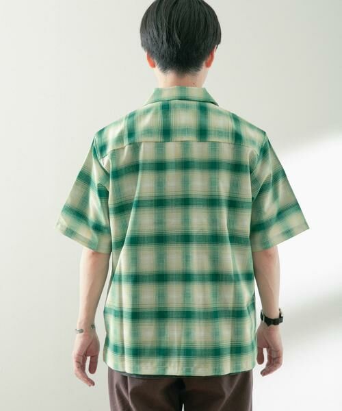 URBAN RESEARCH ITEMS / アーバンリサーチ アイテムズ シャツ・ブラウス | ライトシアーチェック オープンカラー半袖シャツ | 詳細8
