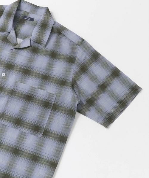 URBAN RESEARCH ITEMS / アーバンリサーチ アイテムズ シャツ・ブラウス | ライトシアーチェック オープンカラー半袖シャツ | 詳細17