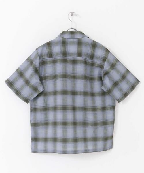 URBAN RESEARCH ITEMS / アーバンリサーチ アイテムズ シャツ・ブラウス | ライトシアーチェック オープンカラー半袖シャツ | 詳細18