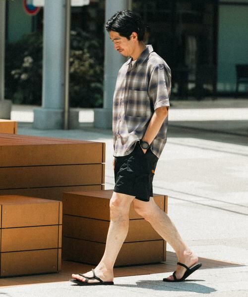 URBAN RESEARCH ITEMS / アーバンリサーチ アイテムズ シャツ・ブラウス | ライトシアーチェック オープンカラー半袖シャツ | 詳細21