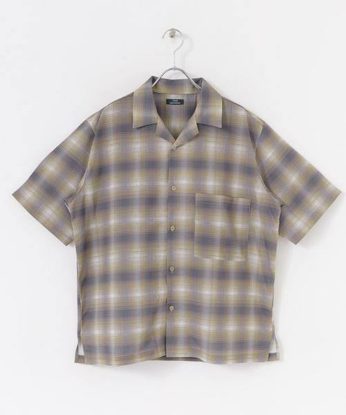 URBAN RESEARCH ITEMS / アーバンリサーチ アイテムズ シャツ・ブラウス | ライトシアーチェック オープンカラー半袖シャツ | 詳細22