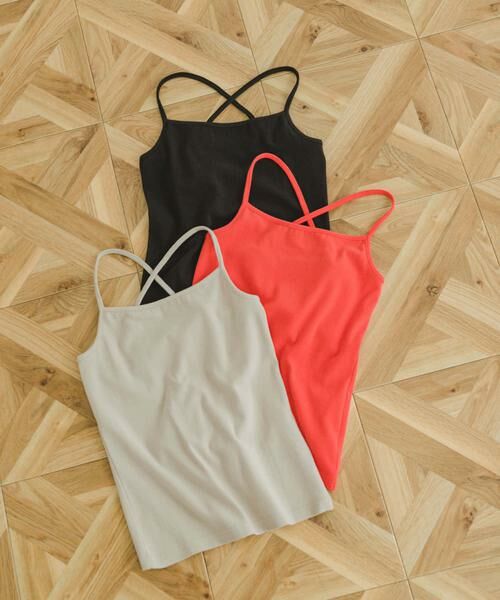 URBAN RESEARCH ITEMS / アーバンリサーチ アイテムズ キャミソール・チューブトップ | リップルバッククロスキャミソール | 詳細1