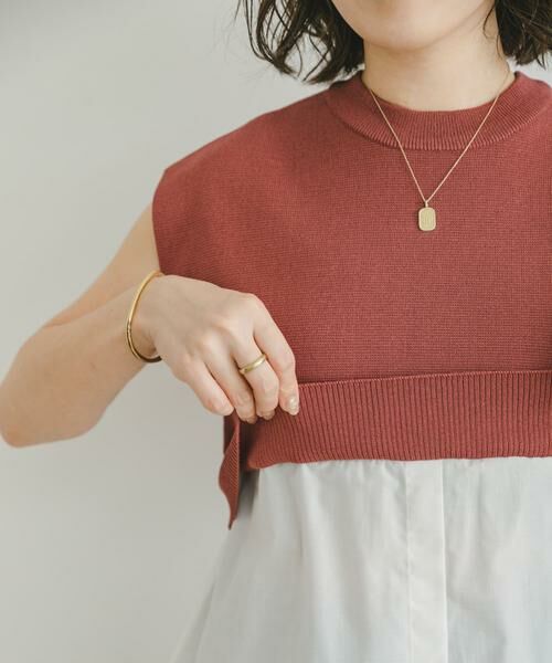 URBAN RESEARCH ITEMS / アーバンリサーチ アイテムズ ニット・セーター | ミラノリブフレンチレイヤードニット | 詳細10