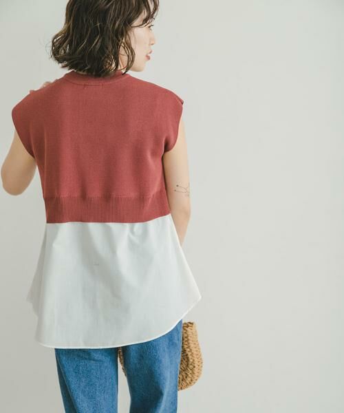 URBAN RESEARCH ITEMS / アーバンリサーチ アイテムズ ニット・セーター | ミラノリブフレンチレイヤードニット | 詳細2