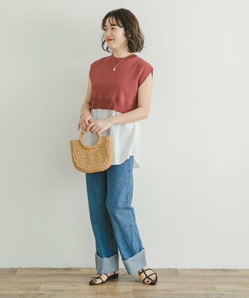 URBAN RESEARCH ITEMS / アーバンリサーチ アイテムズ ニット・セーター | ミラノリブフレンチレイヤードニット | 詳細4