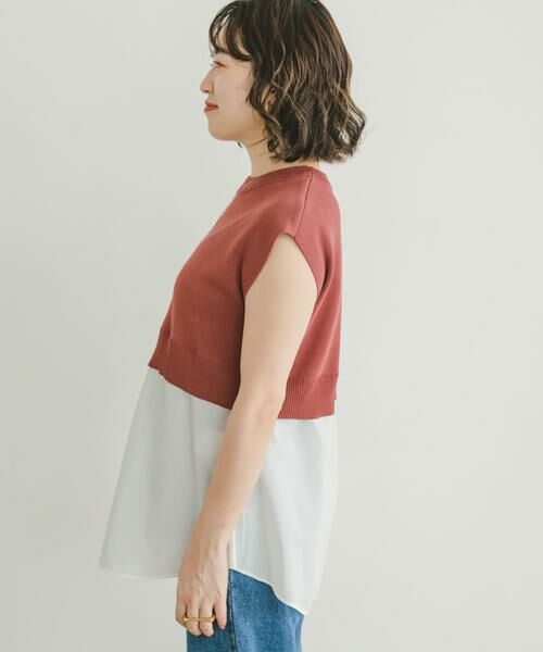 URBAN RESEARCH ITEMS / アーバンリサーチ アイテムズ ニット・セーター | ミラノリブフレンチレイヤードニット | 詳細6