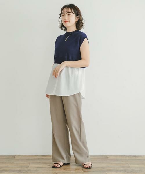 URBAN RESEARCH ITEMS / アーバンリサーチ アイテムズ ニット・セーター | ミラノリブフレンチレイヤードニット | 詳細21