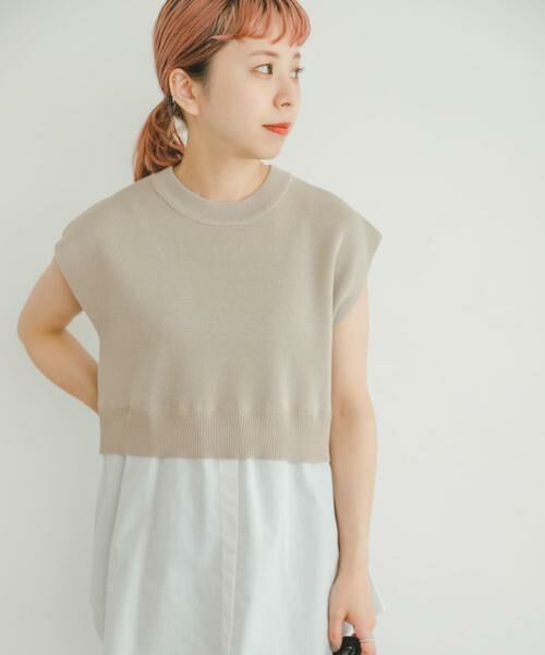 URBAN RESEARCH ITEMS / アーバンリサーチ アイテムズ ニット・セーター | ミラノリブフレンチレイヤードニット | 詳細25