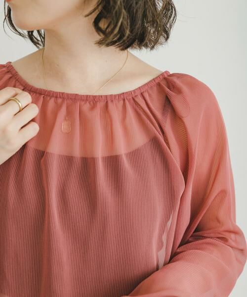 URBAN RESEARCH ITEMS / アーバンリサーチ アイテムズ シャツ・ブラウス | シアーストライプギャザーブラウス | 詳細11