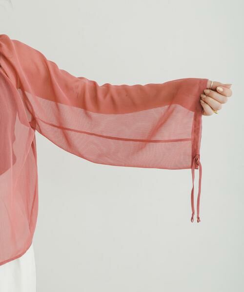 URBAN RESEARCH ITEMS / アーバンリサーチ アイテムズ シャツ・ブラウス | シアーストライプギャザーブラウス | 詳細13