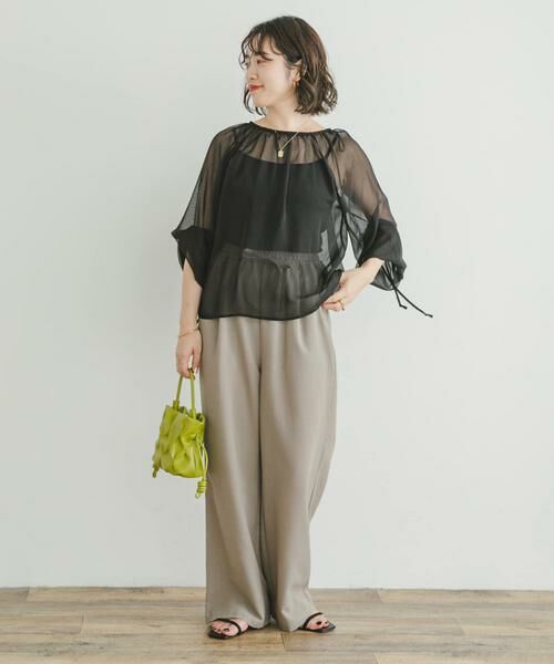 URBAN RESEARCH ITEMS / アーバンリサーチ アイテムズ シャツ・ブラウス | シアーストライプギャザーブラウス | 詳細29