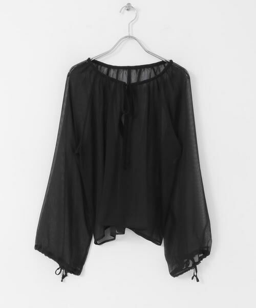 URBAN RESEARCH ITEMS / アーバンリサーチ アイテムズ シャツ・ブラウス | シアーストライプギャザーブラウス | 詳細30