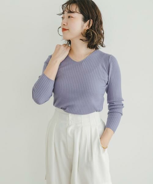 URBAN RESEARCH ITEMS / アーバンリサーチ アイテムズ ニット・セーター | 『洗濯可』モチモチVネックニット | 詳細17