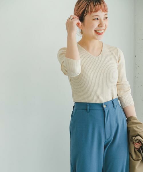 URBAN RESEARCH ITEMS / アーバンリサーチ アイテムズ ニット・セーター | 『洗濯可』モチモチVネックニット | 詳細27