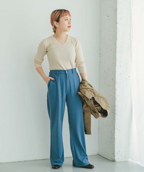 URBAN RESEARCH ITEMS / アーバンリサーチ アイテムズ ニット・セーター | 『洗濯可』モチモチVネックニット | 詳細30