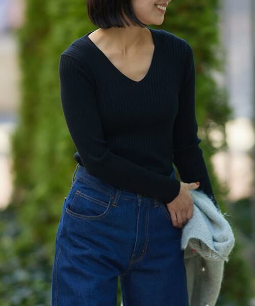 URBAN RESEARCH ITEMS / アーバンリサーチ アイテムズ ニット・セーター | 『洗濯可』モチモチVネックニット | 詳細25