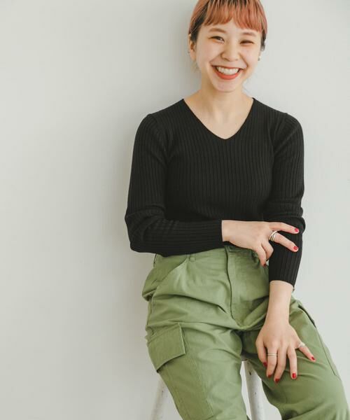 URBAN RESEARCH ITEMS / アーバンリサーチ アイテムズ ニット・セーター | 『洗濯可』モチモチVネックニット | 詳細30