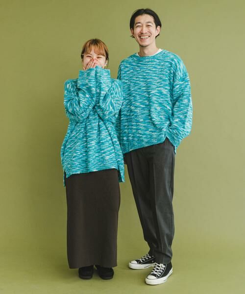 URBAN RESEARCH ITEMS / アーバンリサーチ アイテムズ ニット・セーター | 『ユニセックス』カラーメランジクルーネックニット | 詳細2