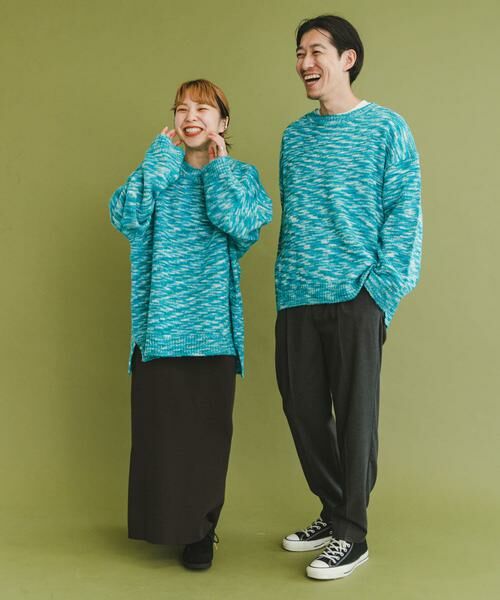 URBAN RESEARCH ITEMS / アーバンリサーチ アイテムズ ニット・セーター | 『ユニセックス』カラーメランジクルーネックニット | 詳細3