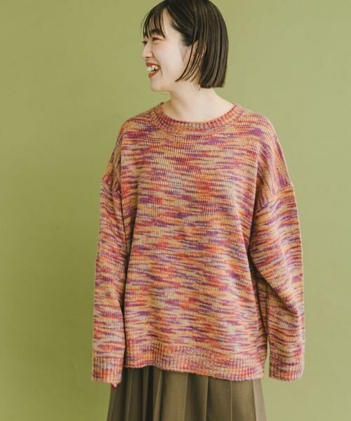 URBAN RESEARCH ITEMS / アーバンリサーチ アイテムズ ニット・セーター | 『ユニセックス』カラーメランジクルーネックニット | 詳細10