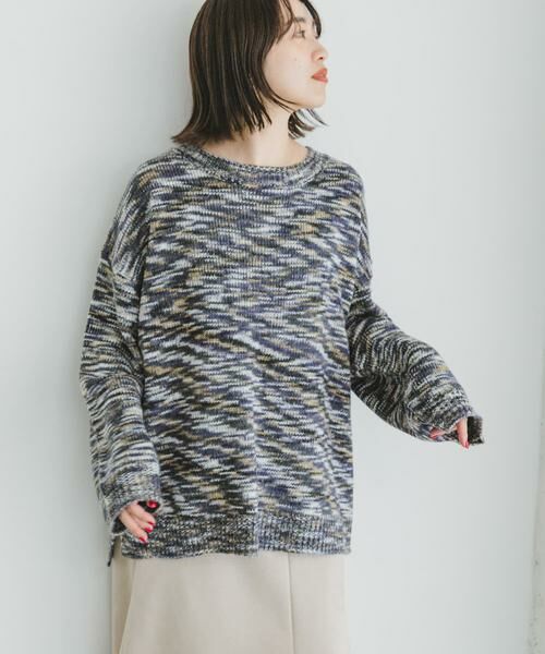 URBAN RESEARCH ITEMS / アーバンリサーチ アイテムズ ニット・セーター | 『ユニセックス』カラーメランジクルーネックニット | 詳細24