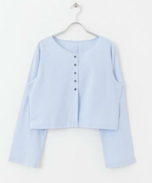 URBAN RESEARCH ITEMS / アーバンリサーチ アイテムズ シャツ・ブラウス | クロップドロングスリーブシャツ | 詳細4