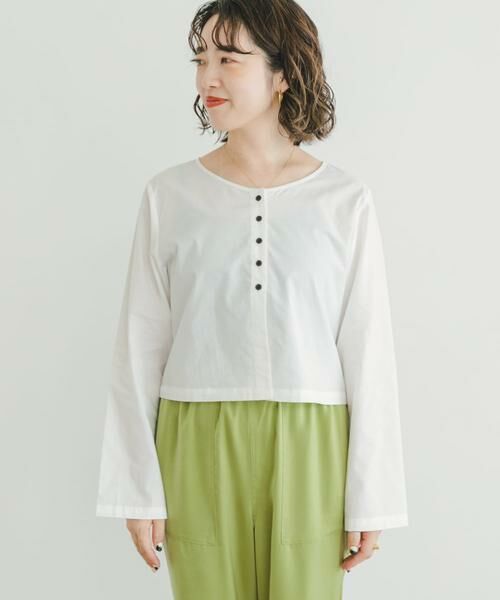 URBAN RESEARCH ITEMS / アーバンリサーチ アイテムズ シャツ・ブラウス | クロップドロングスリーブシャツ | 詳細12