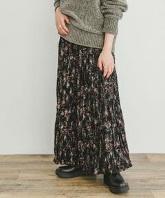 URBAN RESEARCH ITEMS / アーバンリサーチ アイテムズ スカート | フラワープリントプリーツスカート