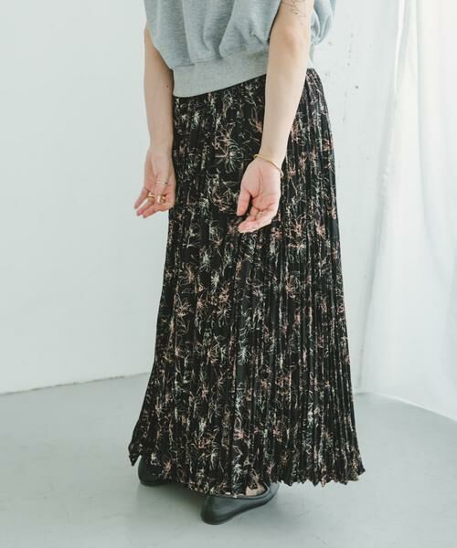 URBAN RESEARCH ITEMS / アーバンリサーチ アイテムズ スカート | フラワープリントプリーツスカート | 詳細22