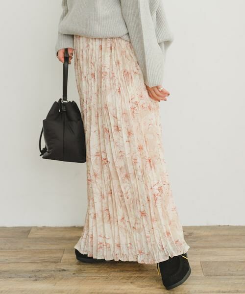 URBAN RESEARCH ITEMS / アーバンリサーチ アイテムズ スカート | フラワープリントプリーツスカート | 詳細30