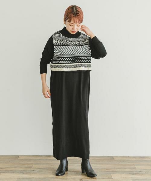 URBAN RESEARCH ITEMS / アーバンリサーチ アイテムズ ワンピース | ガラベストセットニットワンピース | 詳細4