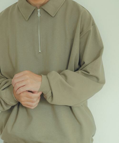 URBAN RESEARCH ITEMS / アーバンリサーチ アイテムズ スウェット | ハーフジップ スウェットプルオーバー | 詳細1