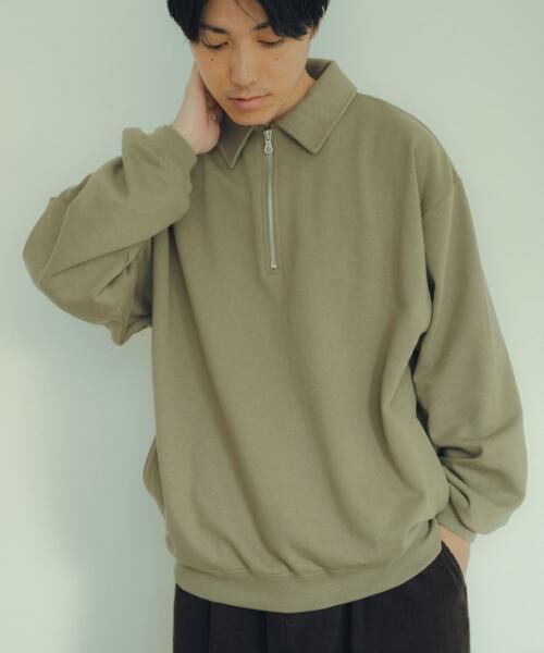URBAN RESEARCH ITEMS / アーバンリサーチ アイテムズ スウェット | ハーフジップ スウェットプルオーバー | 詳細2