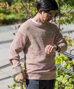 URBAN RESEARCH ITEMS / アーバンリサーチ アイテムズ ニット・セーター | マシンウォッシャブル マルチカラー畦ニット