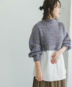 URBAN RESEARCH ITEMS / アーバンリサーチ アイテムズ ニット・セーター | 『洗濯可』ドッキングニットプルオーバー