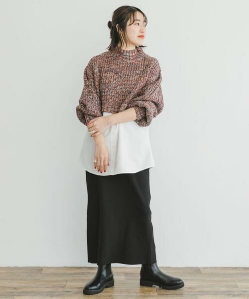 URBAN RESEARCH ITEMS / アーバンリサーチ アイテムズ ニット・セーター | 『洗濯可』ドッキングニットプルオーバー | 詳細3