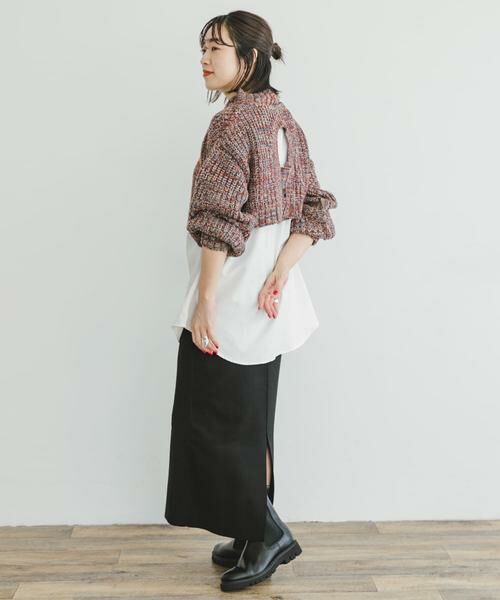 URBAN RESEARCH ITEMS / アーバンリサーチ アイテムズ ニット・セーター | 『洗濯可』ドッキングニットプルオーバー | 詳細5