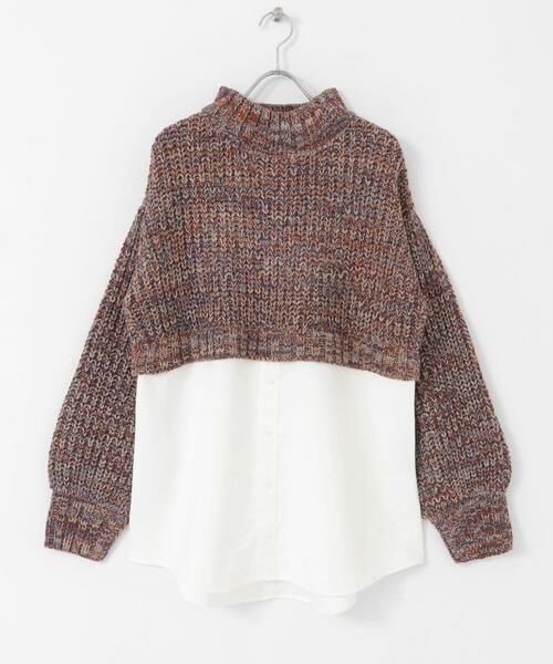 URBAN RESEARCH ITEMS / アーバンリサーチ アイテムズ ニット・セーター | 『洗濯可』ドッキングニットプルオーバー | 詳細6