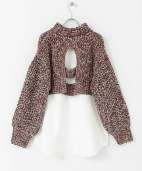 URBAN RESEARCH ITEMS / アーバンリサーチ アイテムズ ニット・セーター | 『洗濯可』ドッキングニットプルオーバー | 詳細8