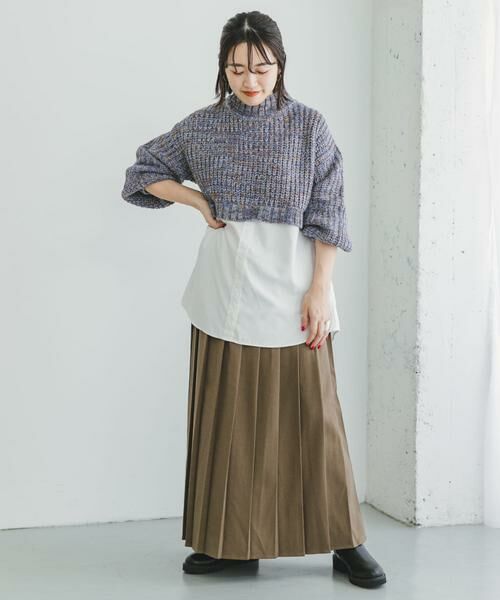URBAN RESEARCH ITEMS / アーバンリサーチ アイテムズ ニット・セーター | 『洗濯可』ドッキングニットプルオーバー | 詳細15